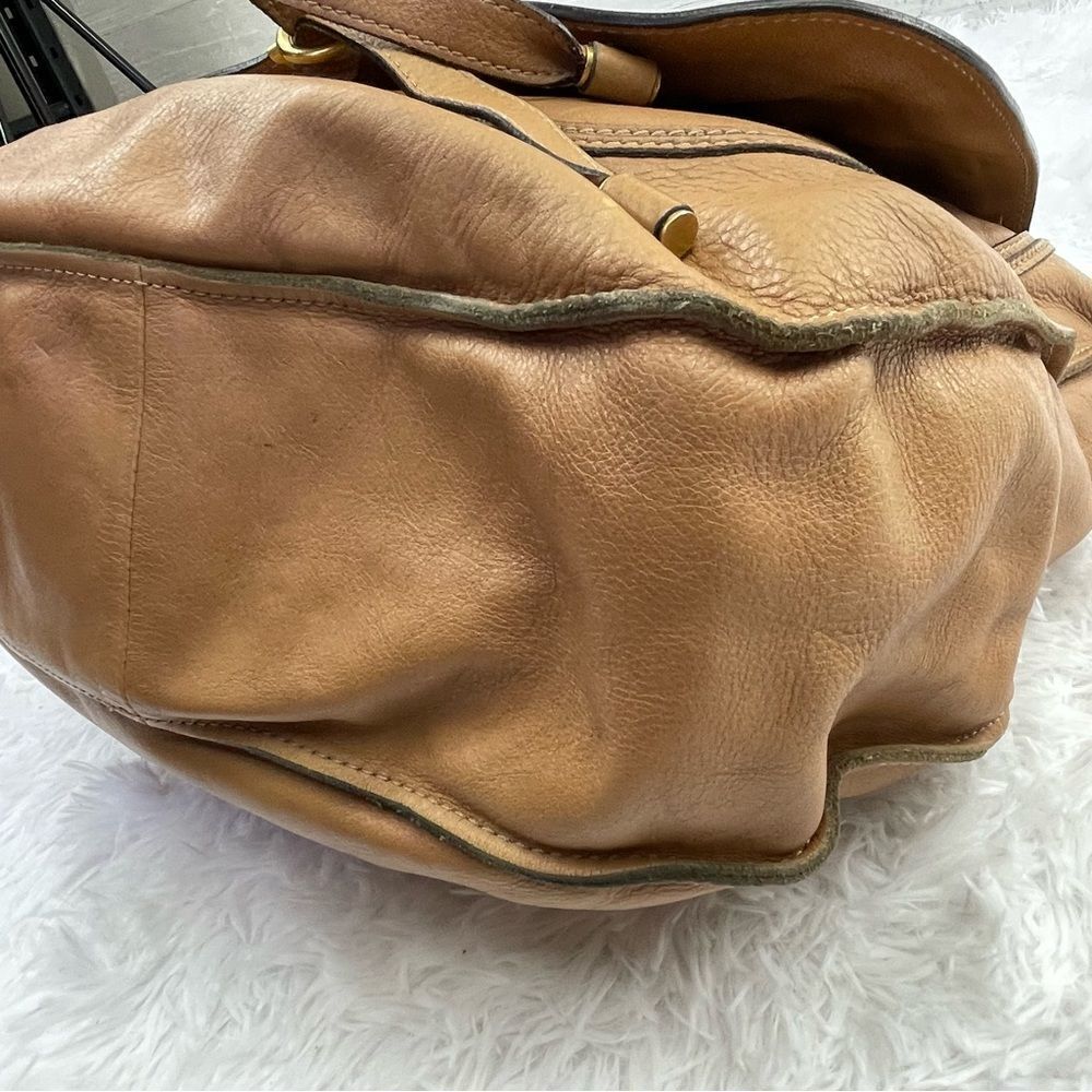 Chloe Marcie Large Hobo Leather Shoulder Bag - Picture 6 of 16
